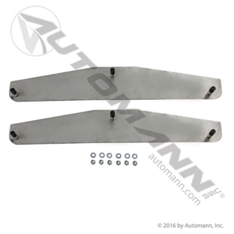 Automann 562.703-2BP Mud Flap Bottom Plate Set 24in SS Welded