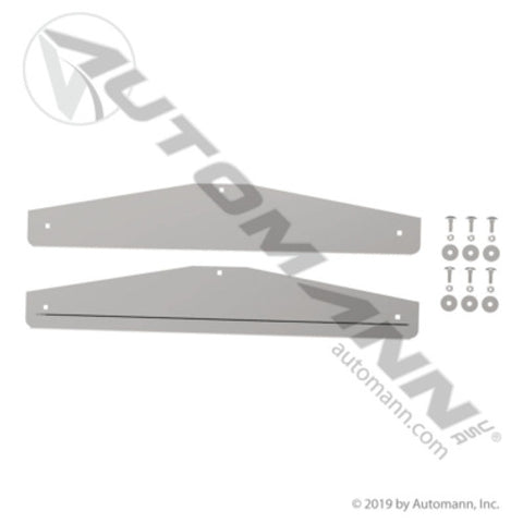Automann 562.705-2BP Mud Flap Bottom Plate Set 24in SS Bolted
