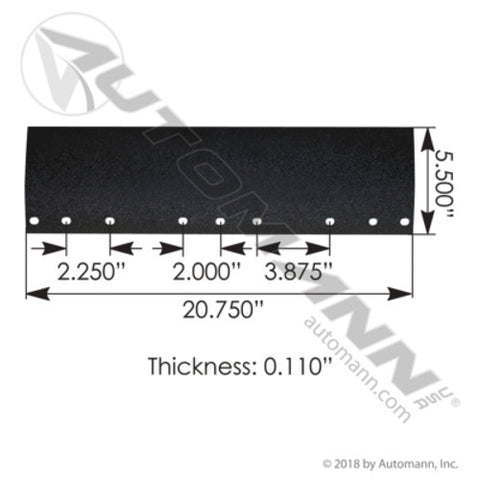 Automann 562.9108 Quarter Fender Top Flap Plain