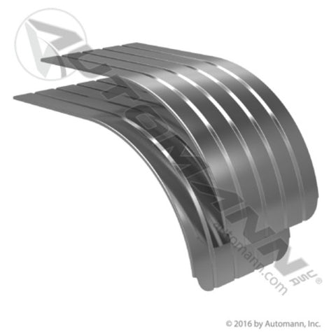 Automann 562.9131 Fender Half Tandem Ribbed SS 60in Pair