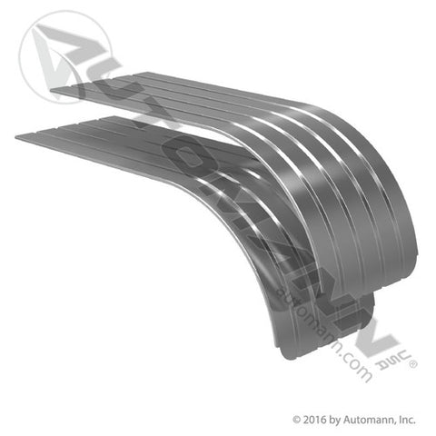Automann 562.9133 Fender Half Tandem Ribbed SS 80in Pair