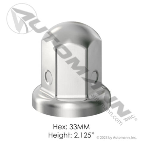 Automann 562.A4002P Chrome Steel Push On 33MM