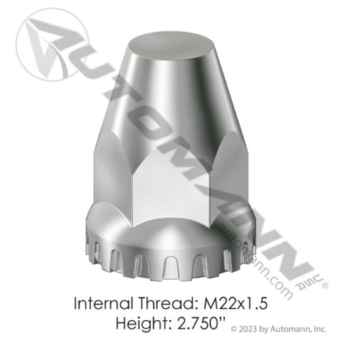 Automann 562.A4003TP Chrome Plastic Thread On M22x1.5