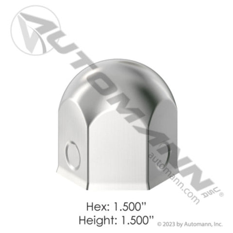 Automann 562.A4012C Chrome Steel Push On 1-1/2in