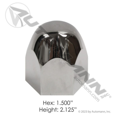 Automann 562.A4013CP Chrome Plastic Push On 1-1/2in