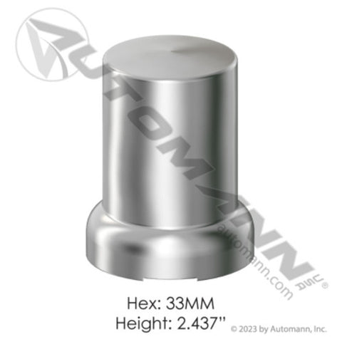 Automann 562.A4031CP Chrome Plastic Push On 33MM