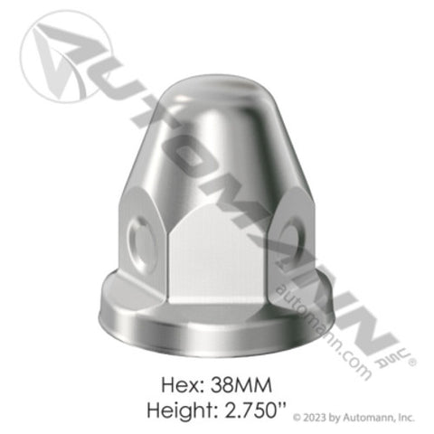 Automann 562.A4036C Chrome Steel Push On 38MM