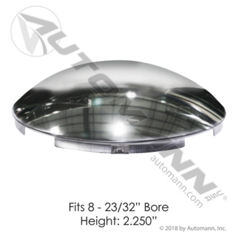 Automann 562.B1401SS Front Hub Cap 4 Notch 7/16in Lip S.Steel