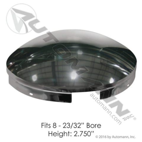 Automann 562.B1402C Front Hub Cap 4 Notch 9/16in Lip Chrome