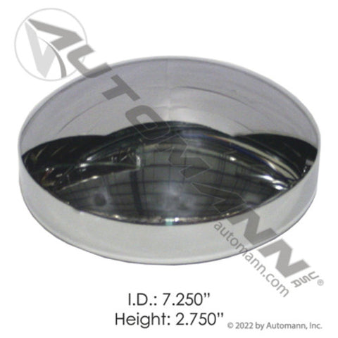 Automann 562.C1001C Rear Hub Cap 7-1/4in Axle Chrome