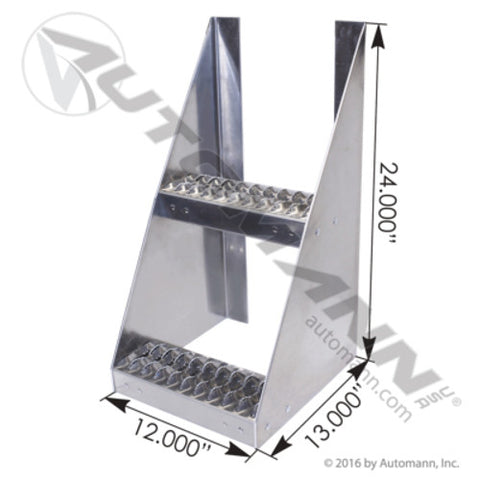 Automann 562.FS12A Frame Step 12x13.5x24 Aluminum