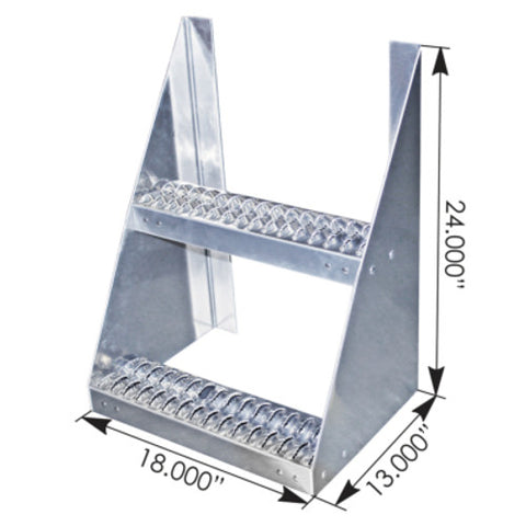 Automann 562.FS18A Frame Step 18x13x24 Aluminum