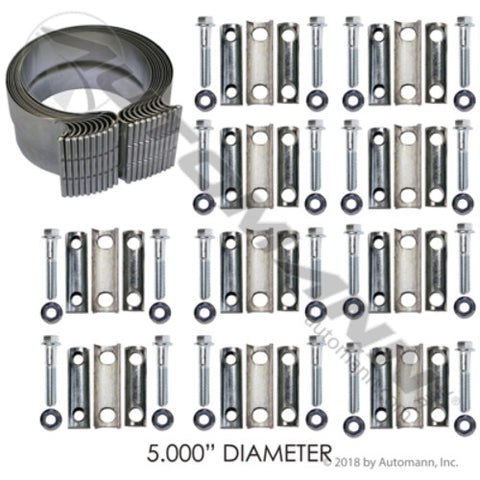 Automann 562.U3105ABK Exhaust Band Clamp Preformed 5in