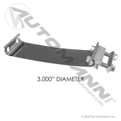 Automann 562.U3203SS Band Clamp Flat 3in S.Steel