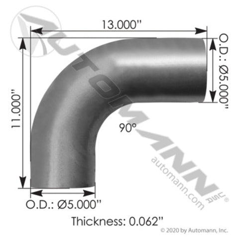 Automann 562.U469586013A Exhaust Elbow ALZ Freightliner