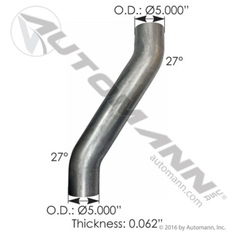 Automann 562.U5914122A Exhaust Pipe ALZ Kenworth