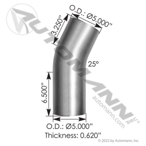 Automann 562.U5918531A Exhaust Pipe ALZ Kenworth