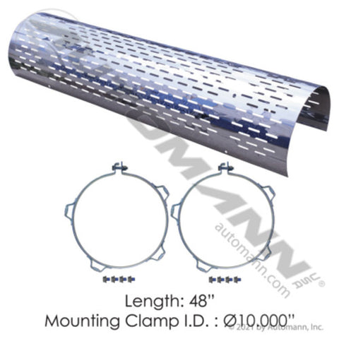 Automann 562.U62102SS Heat Shield 10in Vertical Slots