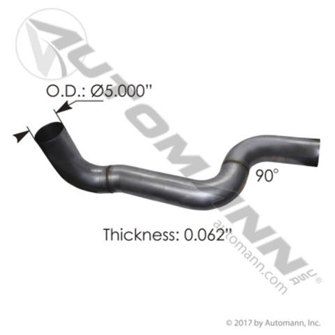 Automann 562.U625192M Exhaust Pipe ALZ Mack