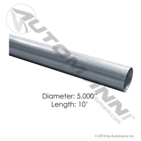 Automann 562.U7150-10A Straight Tubing 5in X 10ft Aluminized