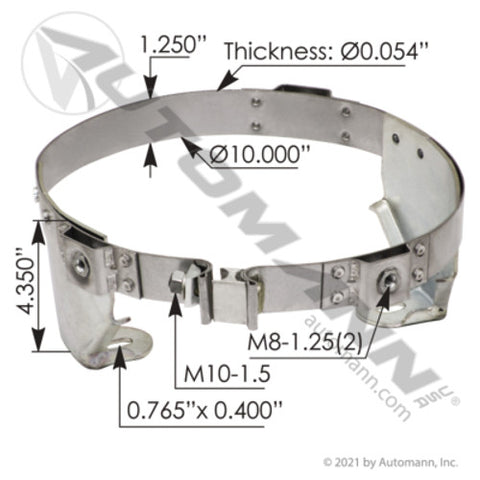 Automann 562.U7514668LA Mount Clamp Lower LH Peterbilt