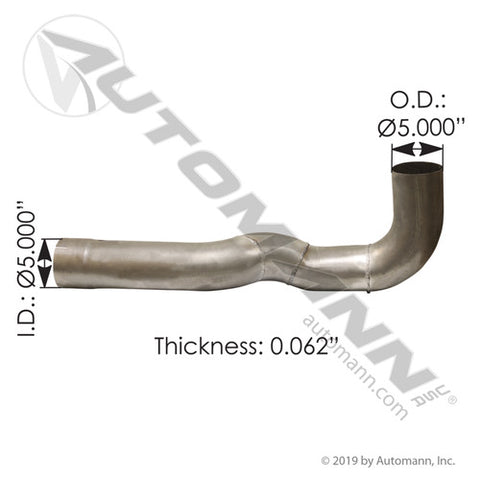 Automann 562.U7515501A Exhaust Elbow ALZ Peterbilt