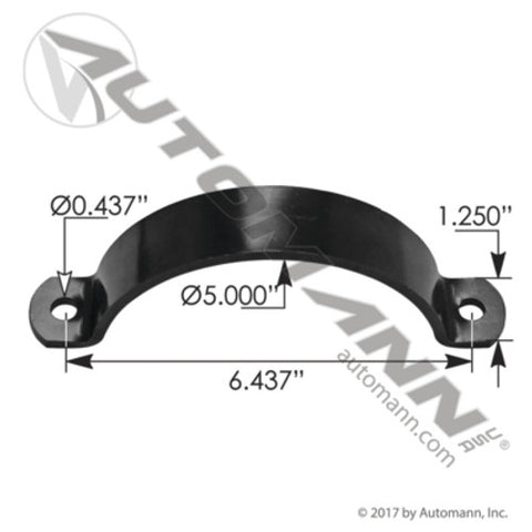 Automann 562.U75924 Exhaust Clamp Peterbilt