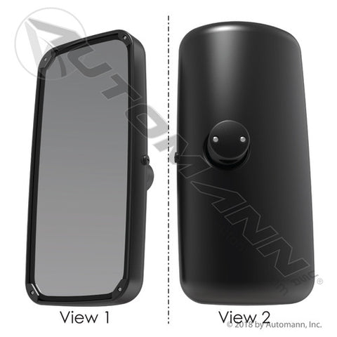 Automann 563.2100 Performance Mirror 8in X 17in Black IHC