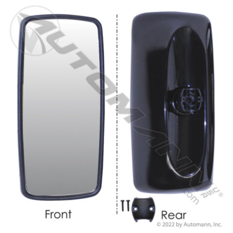Automann 563.46042 Mirror RH HTD MTR BLK Freightliner 8X17