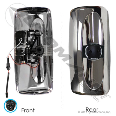Automann 563.46046C Mirror Housing MTR LH Chrome 8in X 17in