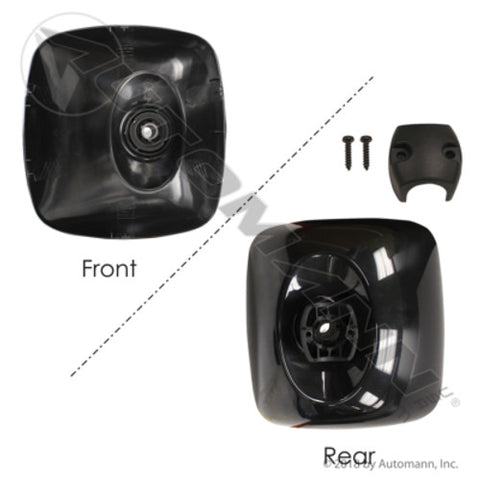 Automann 563.46048 Mirror Housing Black 8in X 8-1/2in
