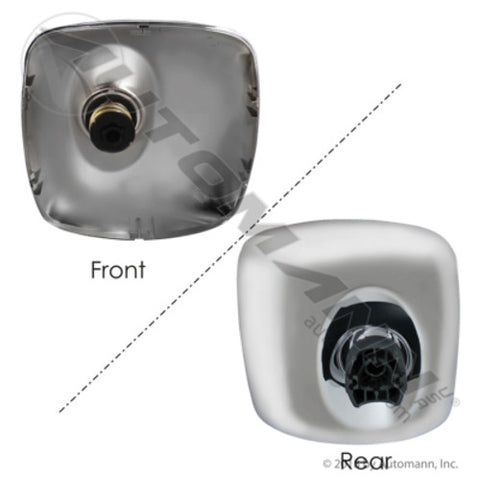 Automann 563.46048C Mirror Housing Chrome 8in X 8-1/2in