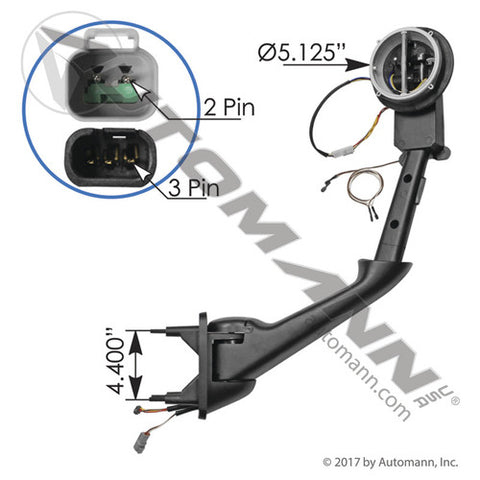 Automann 563.59029 Mirror Arm RH Kenworth