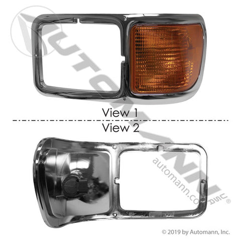 Automann 564.43020 Headlamp Bezel and Side Light LH Ford