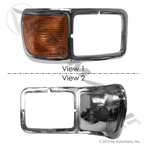 Automann 564.43021 Headlamp Bezel and Side Light RH Ford