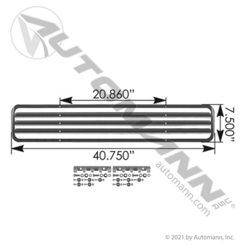 Automann 564.46114BG Bumper Grille Freightliner