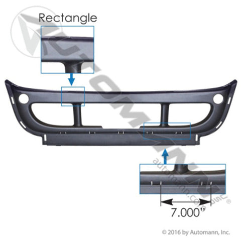 Automann 564.46315 Center Bumper Fascia Freightliner