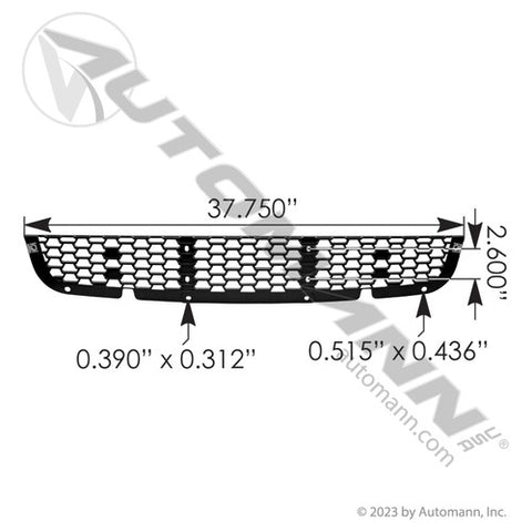 Automann 564.46372K1 Bumper Mesh 1-Piece LH-RH Freightliner P