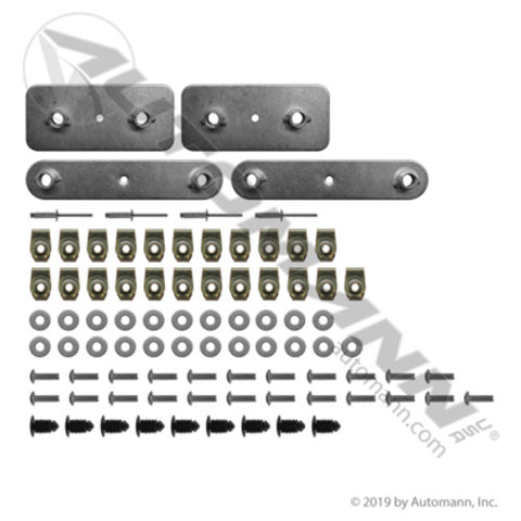 Automann 564.46436BK Bumper Bolt Hardware Kit Freightliner