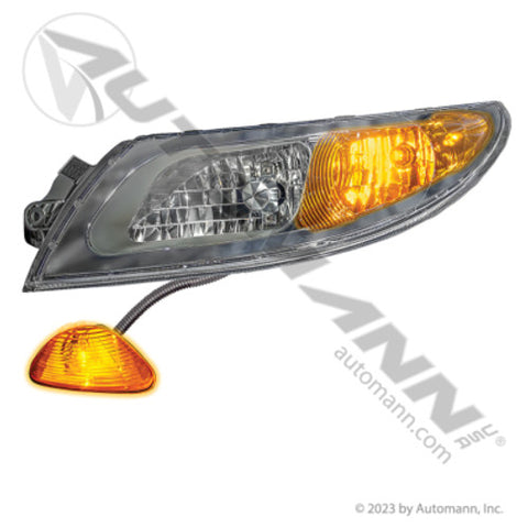 Automann 564.55201K Headlamp Assembly LH w/ Side Marker IHC