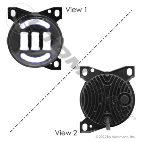 Automann 564.59087 Fog Lamp LH LED KW/Peterbilt