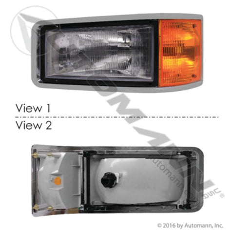 Automann 564.62024 Headlamp Assembly LH Mack