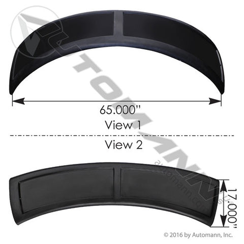 Automann 564.75022 Fender Liner RH-LH Peterbilt 379