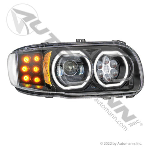 Automann 564.75047DBY Headlamp LED RH Peterbilt