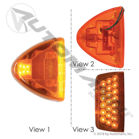 Automann 564.75076 LED Turn Signal Amber Peterbilt