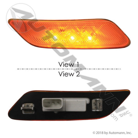 Automann 564.75082 Door Lamp RH LED Amber Peterbilt
