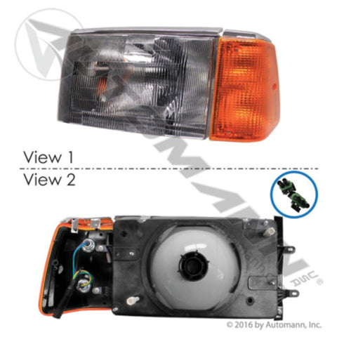 Automann 564.96034 Headlamp Assembly LH Volvo