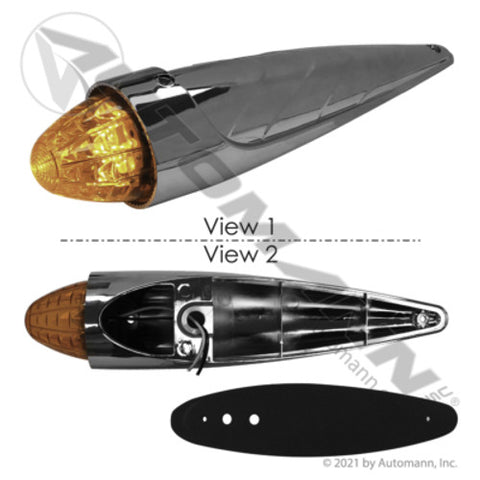 Automann 571.LD323A19 Cab Marker Light Bullet LED Amber