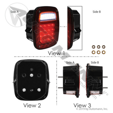 Automann 571.LD508R42 S/T/T Box Light LED Double Metri-Pack