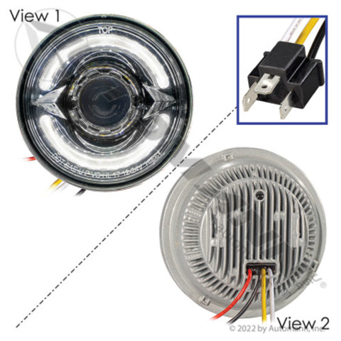 Automann 571.LD575W1L Headlamp Low Beam 5.75in LED